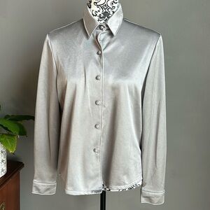 Vintage Silver Blair Button-down Shirt, Small